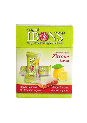 IBONS Zitrone Ingwerkaubonbons