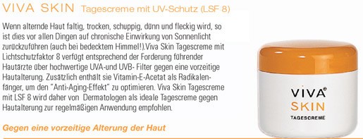 Viva Skin Tagescreme mit UV-Schutz (LSF 20) 50ml