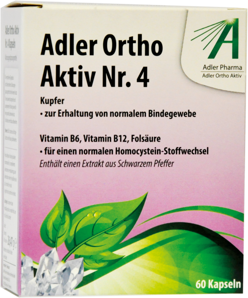 Adler Ortho Aktiv Nr. 4 Kapseln (Ernährungsphysiologische Ergänzung zu Schüßler Anwendung)