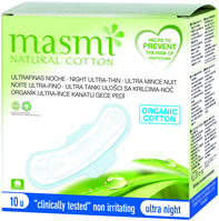 Masmi Organic Care - Bio Monatsbinden Ultra Nacht