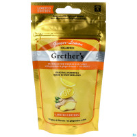 Grethers Pastillen Ginger Lemon 75g Grethers Pastillen Ginger Lemon 75g