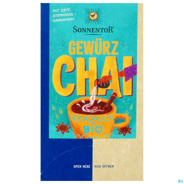 Sonnentor Tee/aufgussbeutel Bio Gewuerz Chai 02339 18st