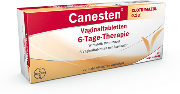 Canesten® Clotrimazol 0,1g Vaginaltabletten 6-Tage-Therapie