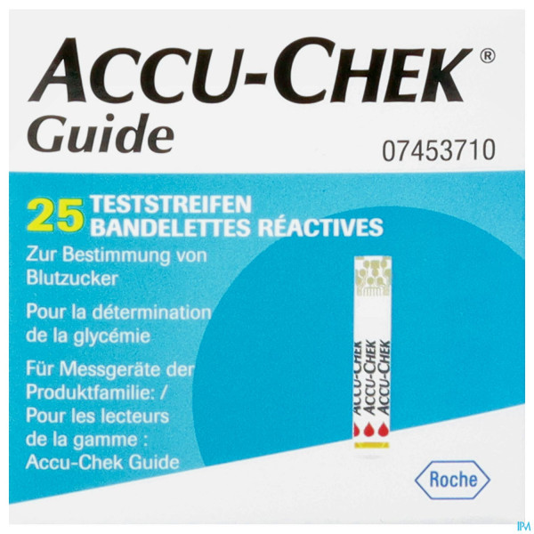 Diagnostika U.zubehoer Accu-chek -roche Diabetes Guide Glucose Streifen 25st