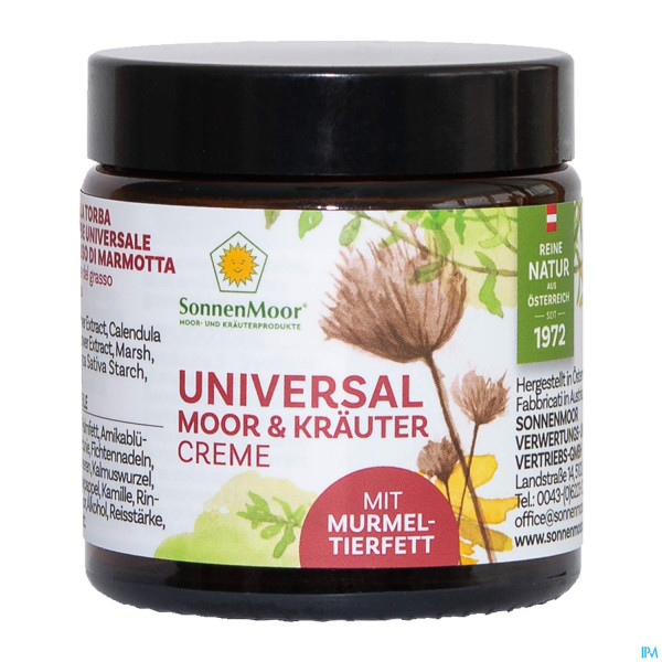 Sonnenmoor Universal Moor +kraeuter- Oelcreme +murmeltierfett 90g
