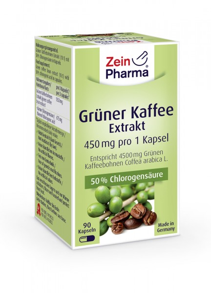 Zeinpharma Grüner Kaffee Extrakt 450 Kapseln